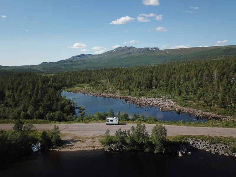 Laptop screen displaying trip analytics