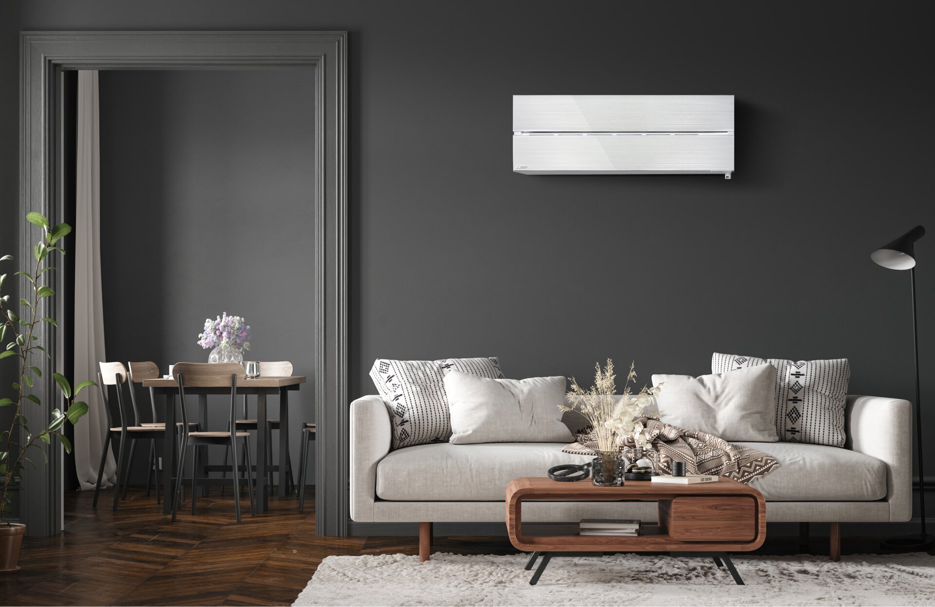 LN35 Black Diamond HyperCore® Smart High Wall Heat Pump