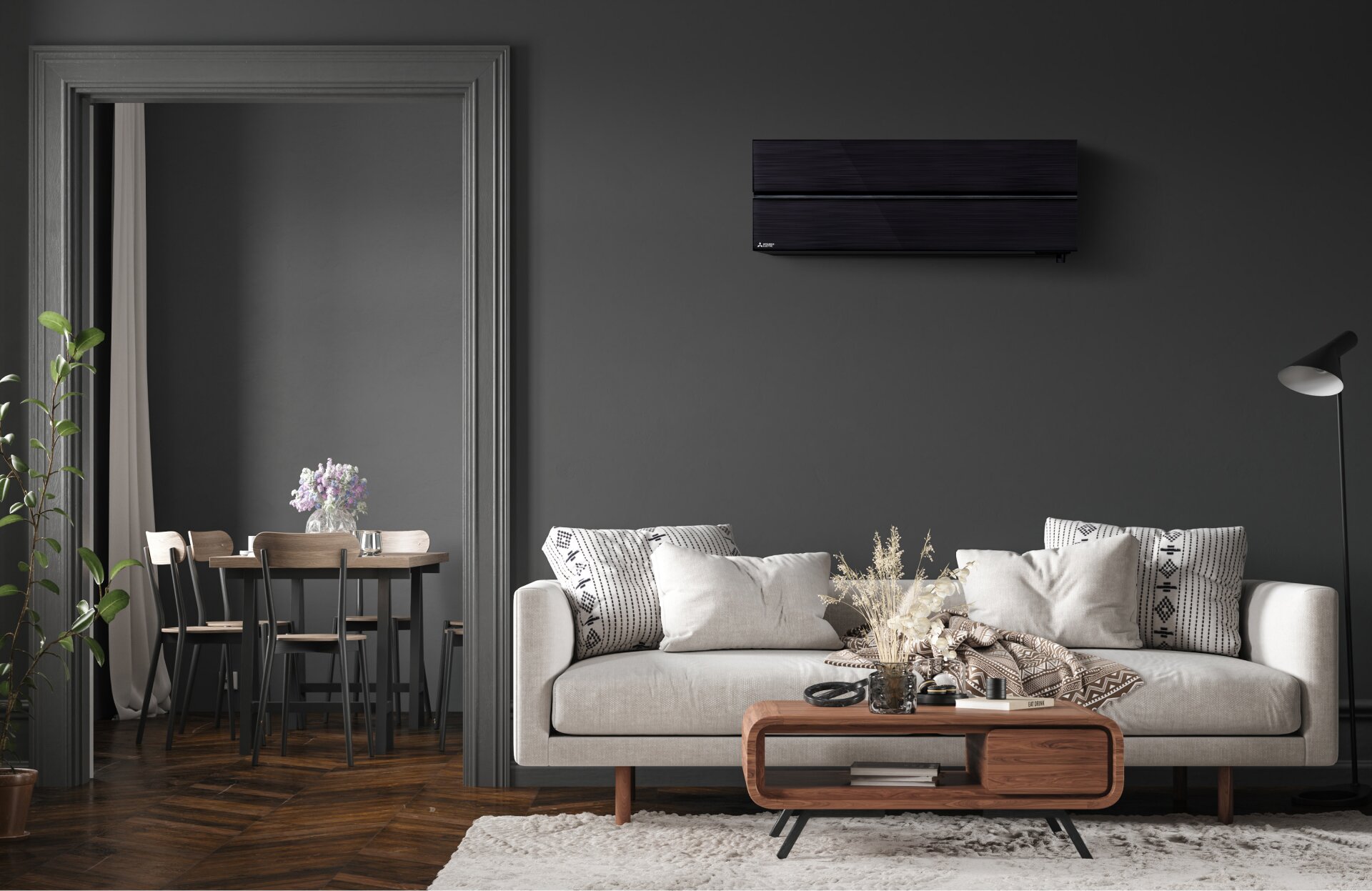 LN35 Black Diamond HyperCore® Smart High Wall Heat Pump