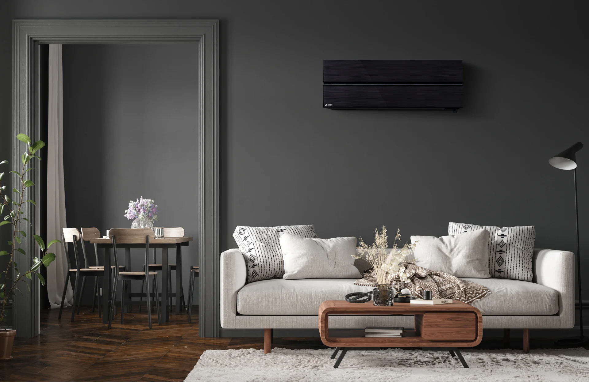 LN25 Black Diamond HyperCore® Smart High Wall Heat Pump