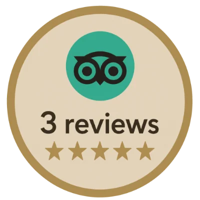 TripAdvisor Reviews Badge - 3 reviews