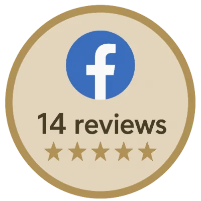Facebook Reviews Badge - 14 reviews