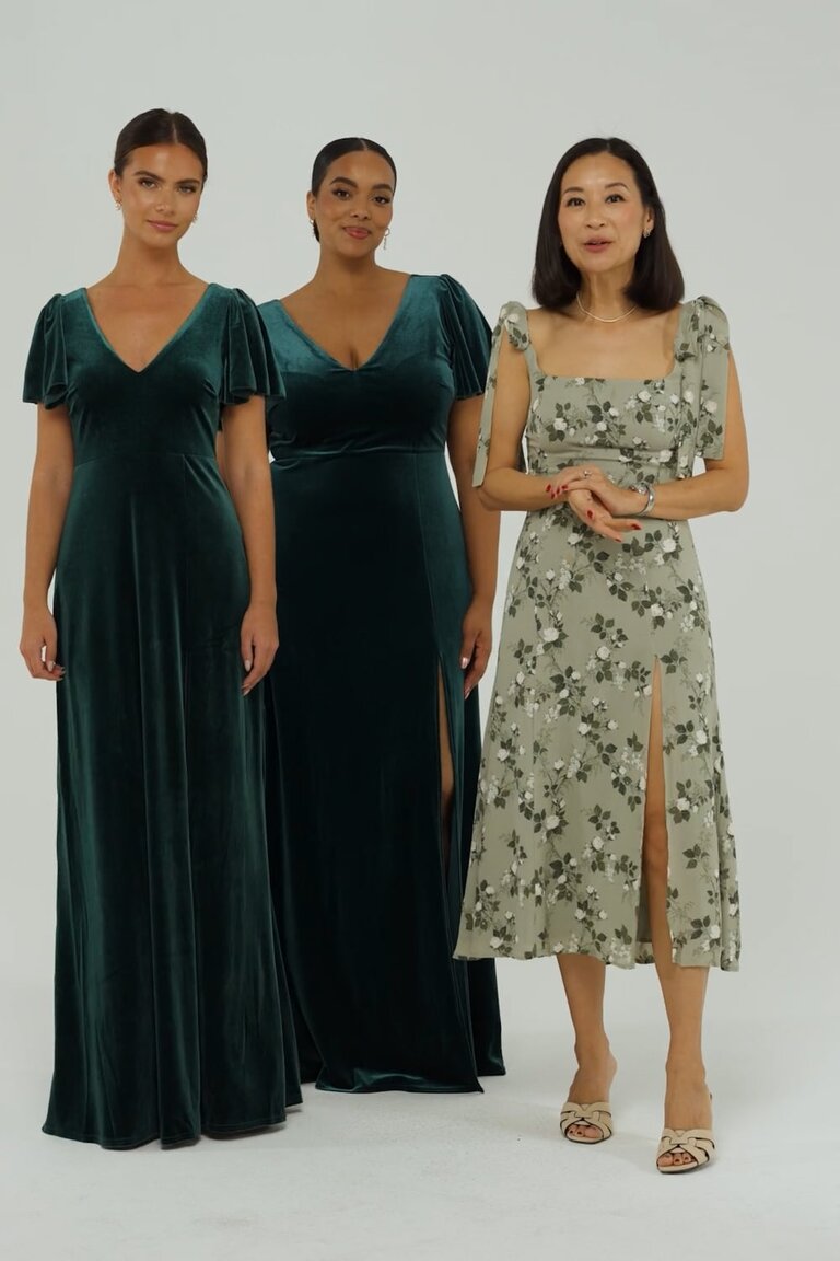 Hannah Velvet Dress - Desert Rose
