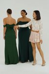 mira chiffon dress lemon sorbet romantic bouquet