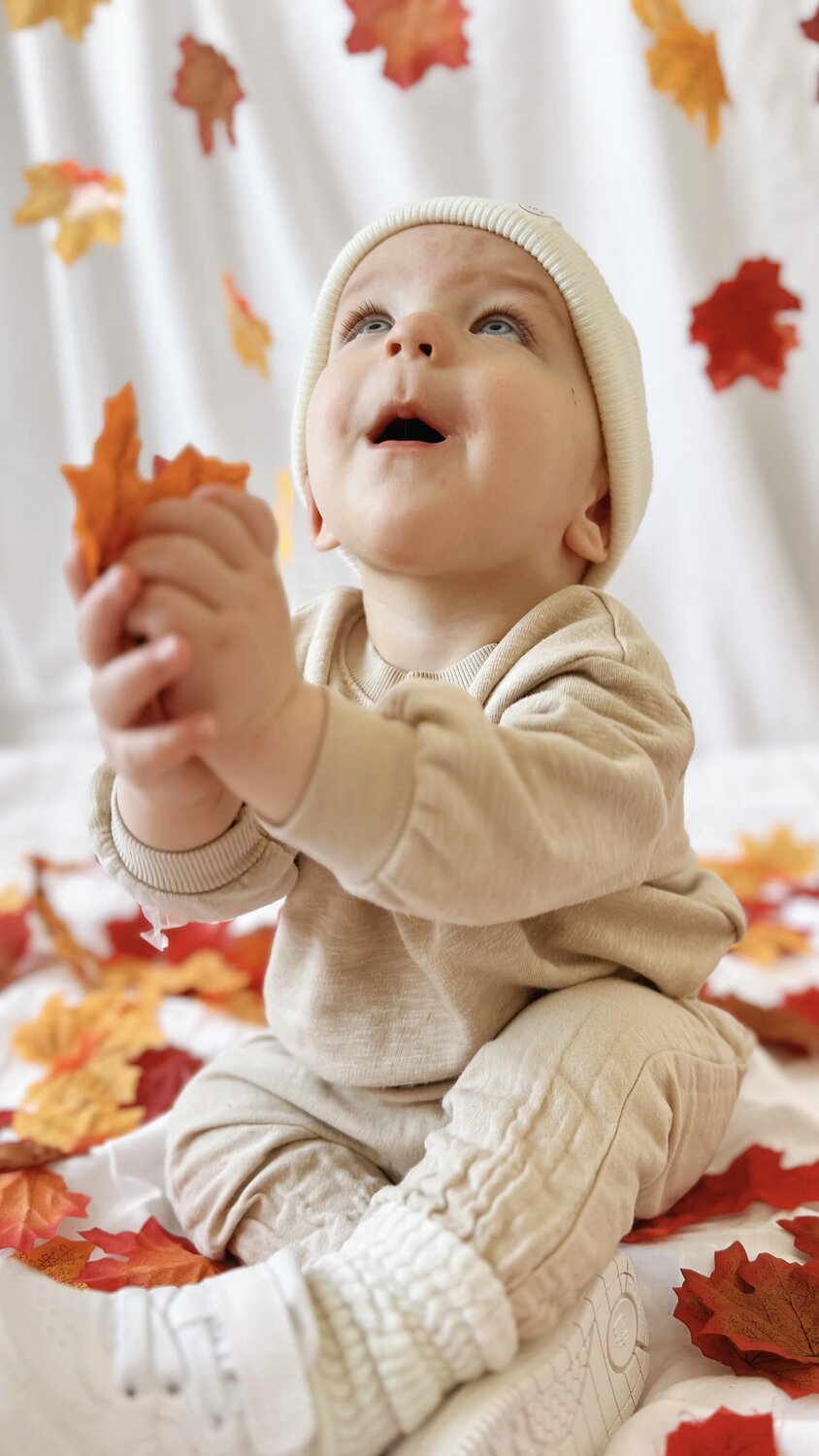 fall baby photoshoot
