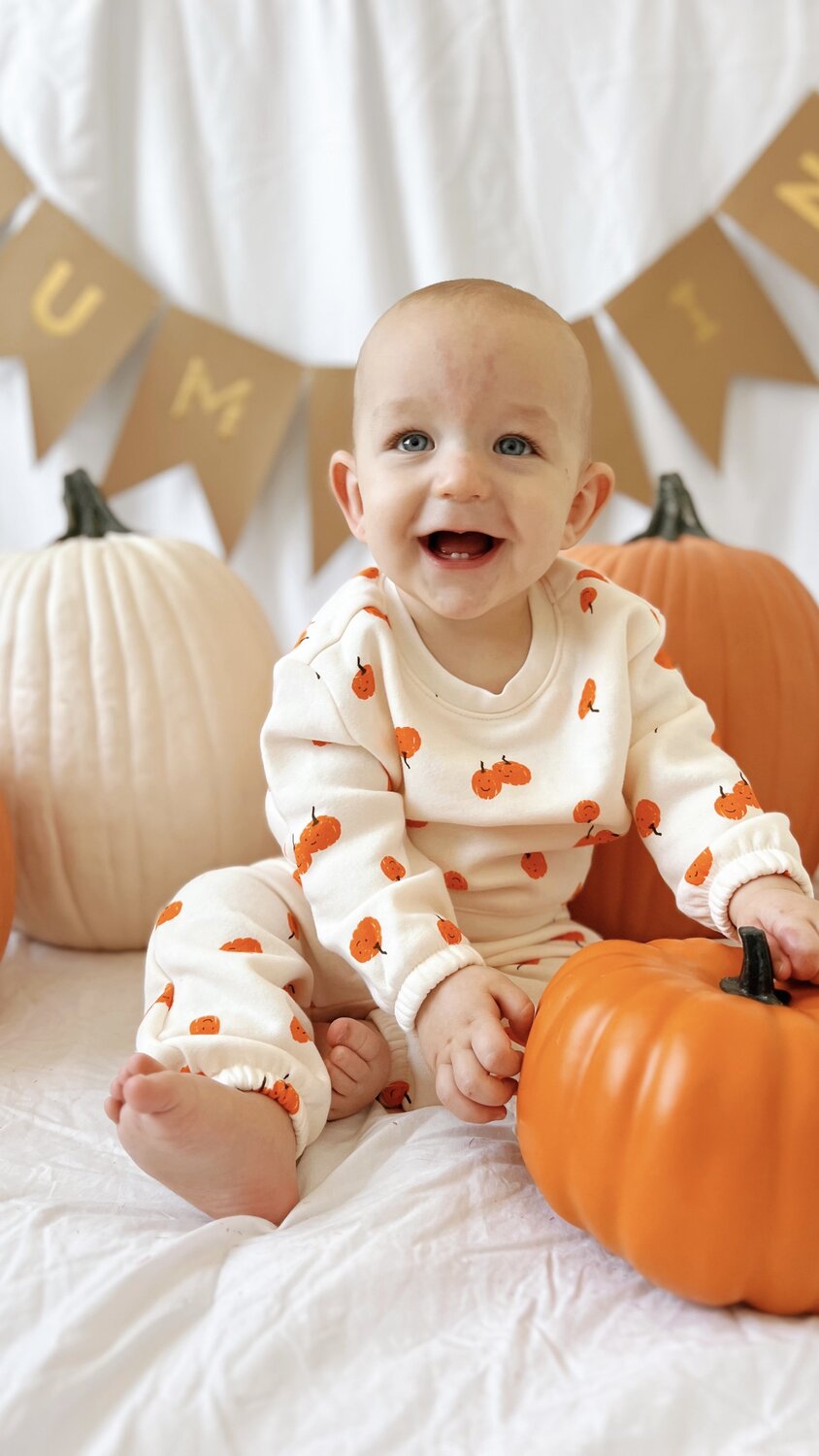 fall baby photoshoot