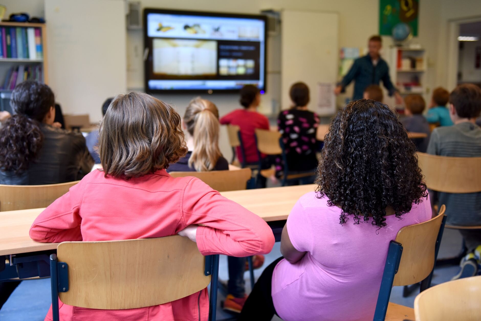 kids in a classroom