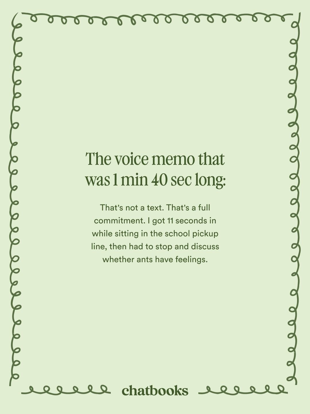 The voice memo