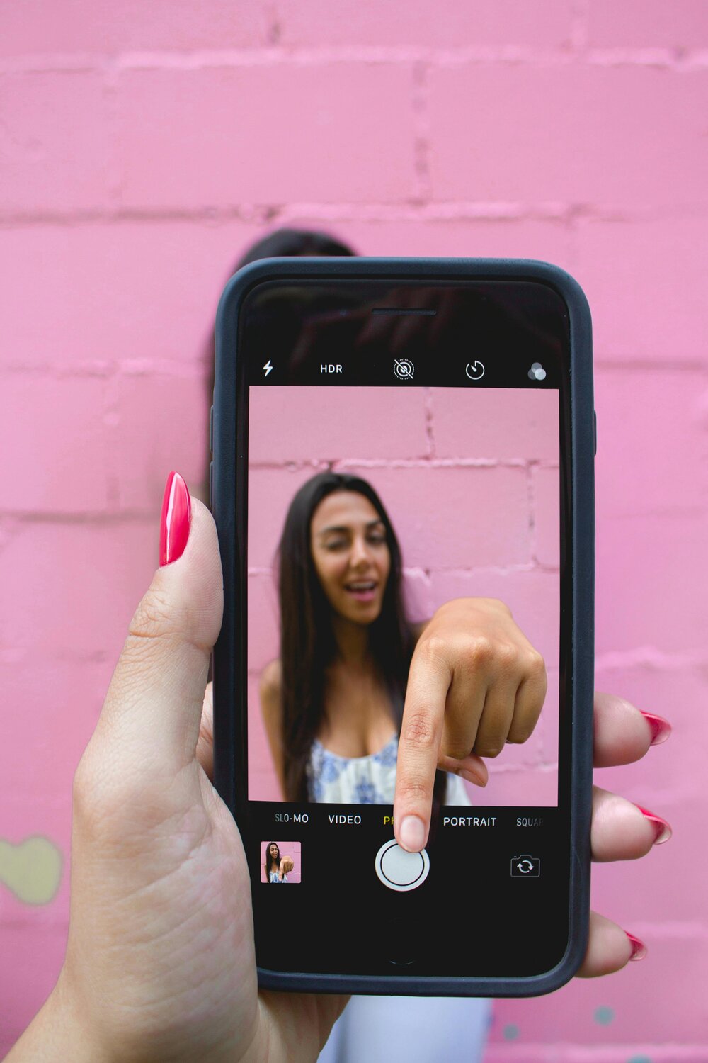 how to set timer on iphone camera
