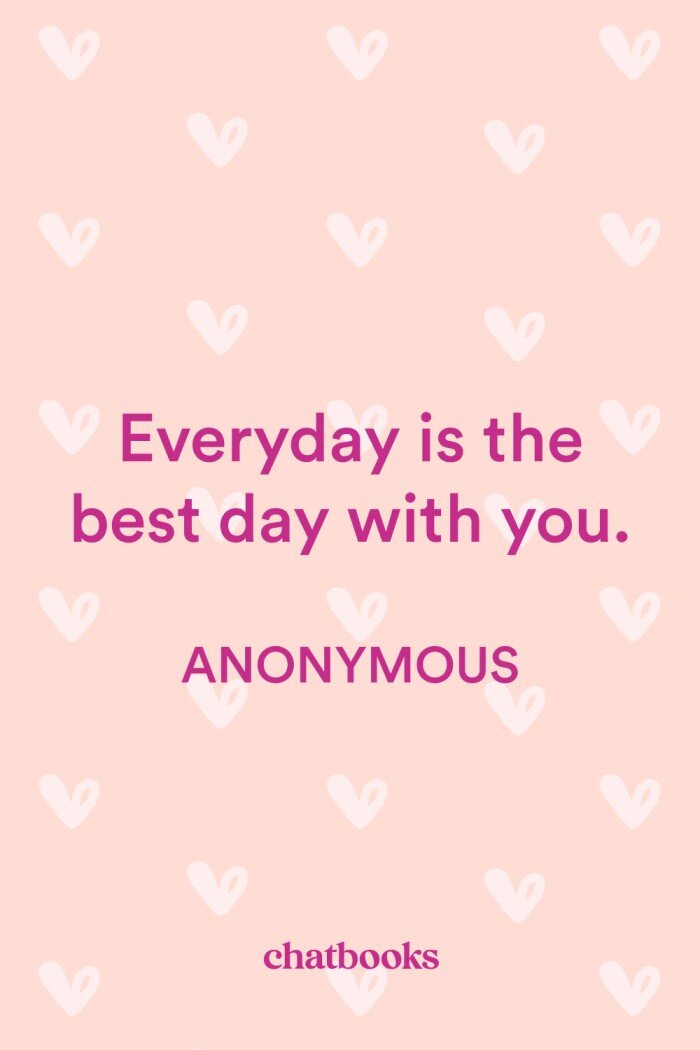 Anniversary messages for the romantic couple: "Everyday is the best day with you"
