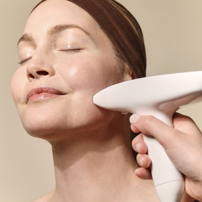 woman receiving a Resurfacing facial