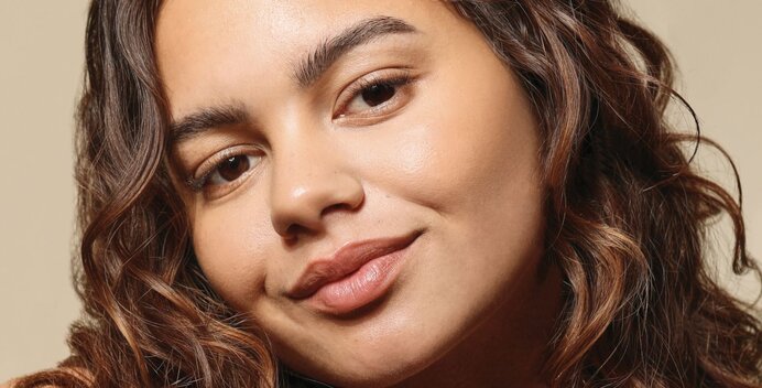 Woman with clear skin