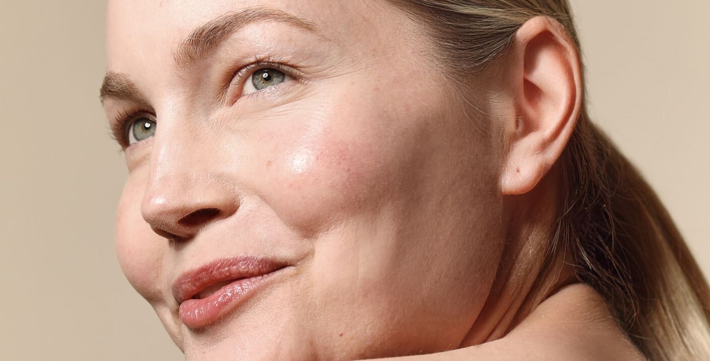 woman with glowing skin