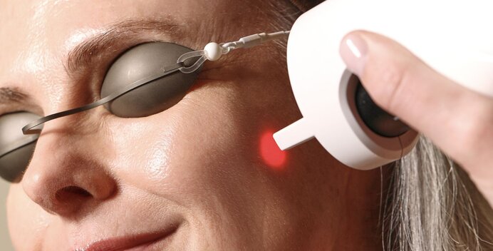 woman receiving a Skin Laundry Laser Facial