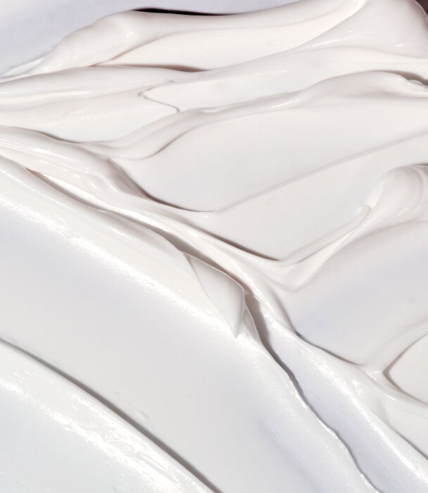 swatch of sunscreen showing texture