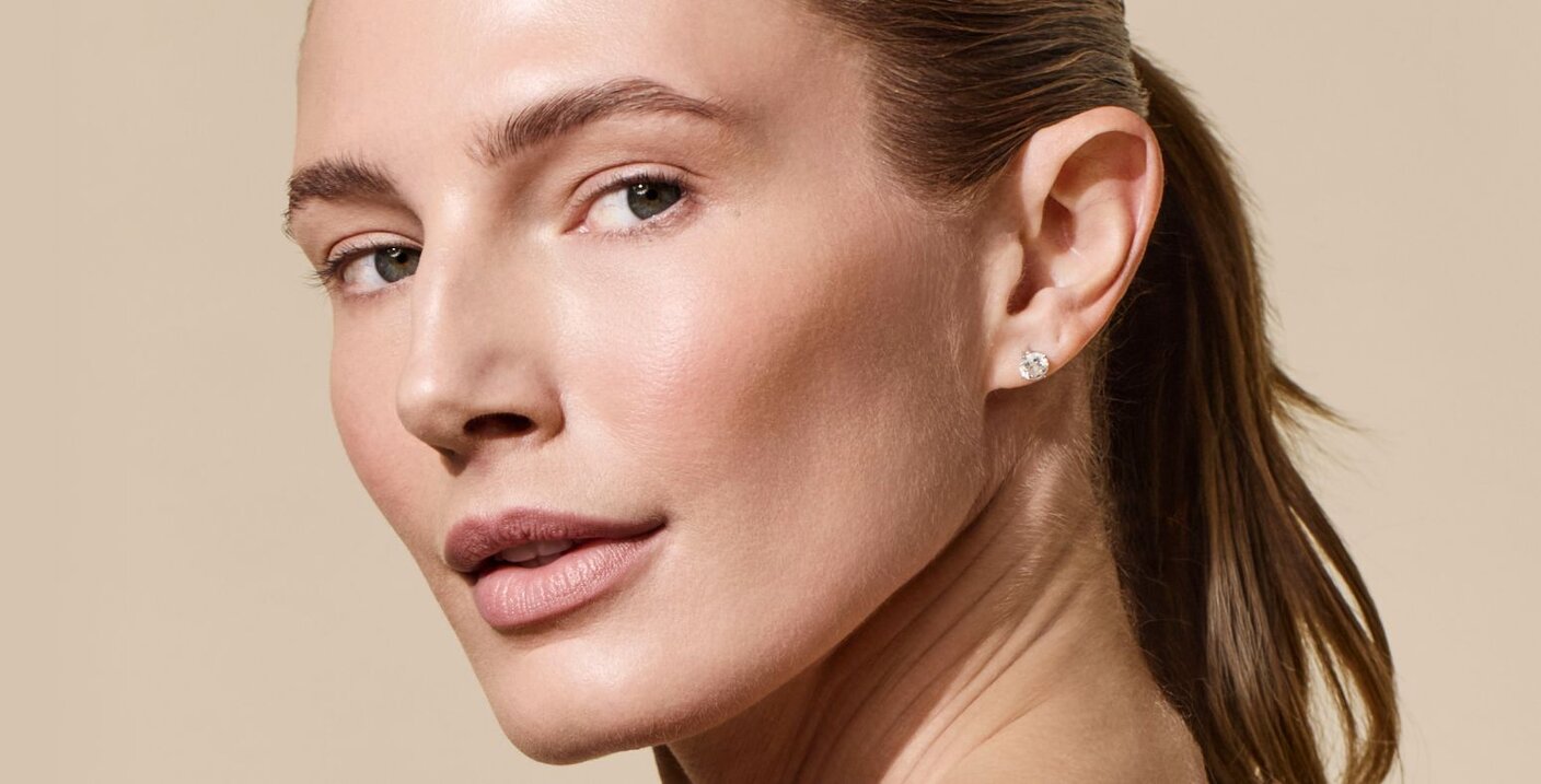 woman with taught skin 