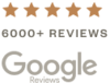 Over 1,000 Google reviews with a a 4 1/2 star rating