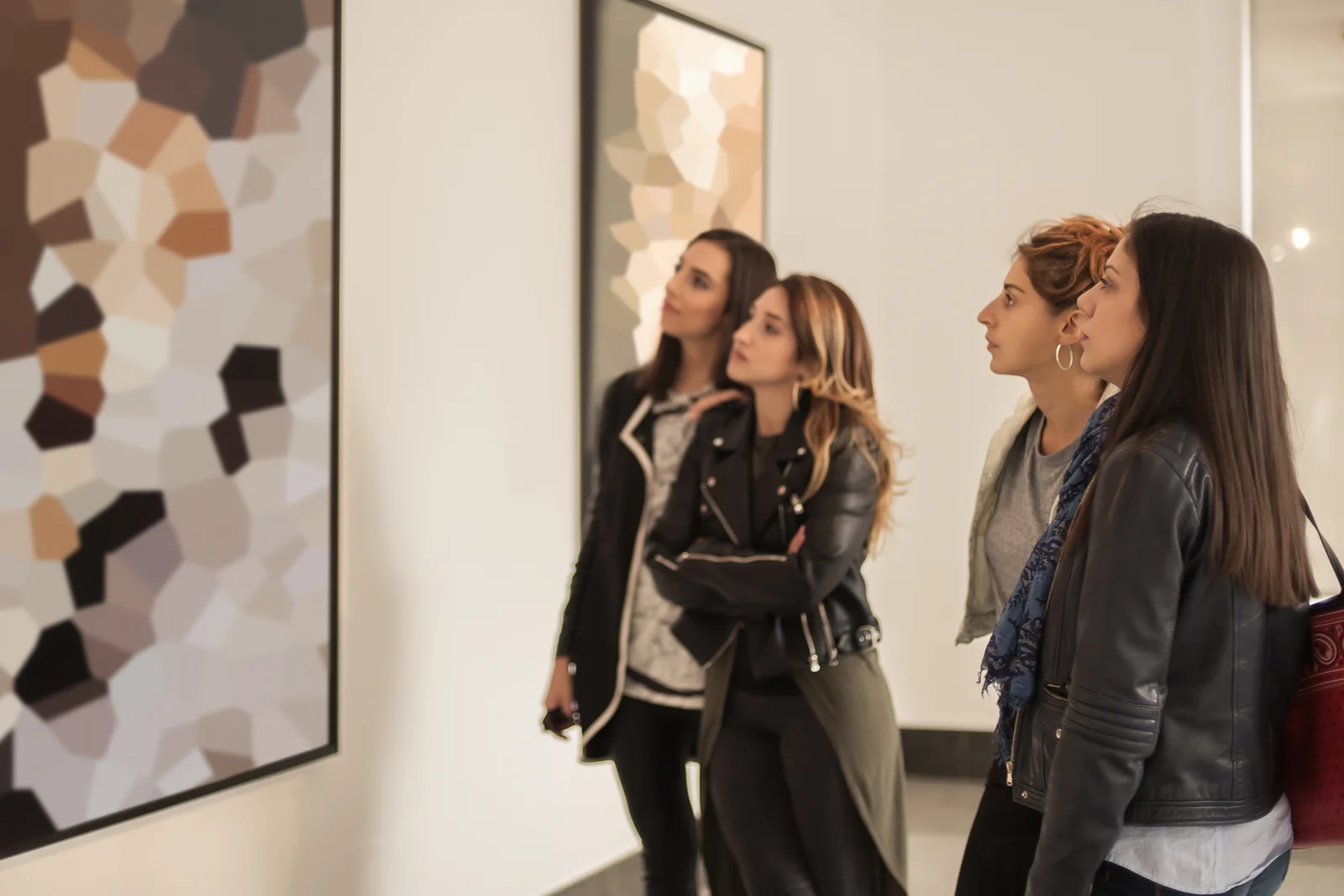 Team visiting a museum