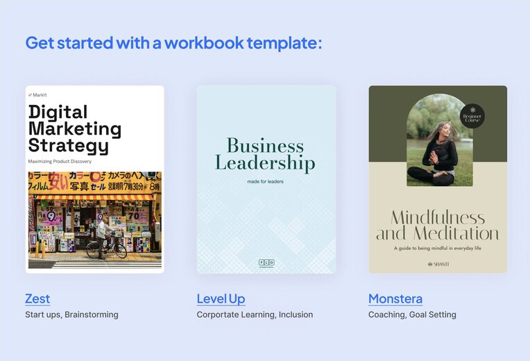 digital workbook templates