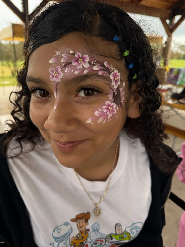 Floral face painting