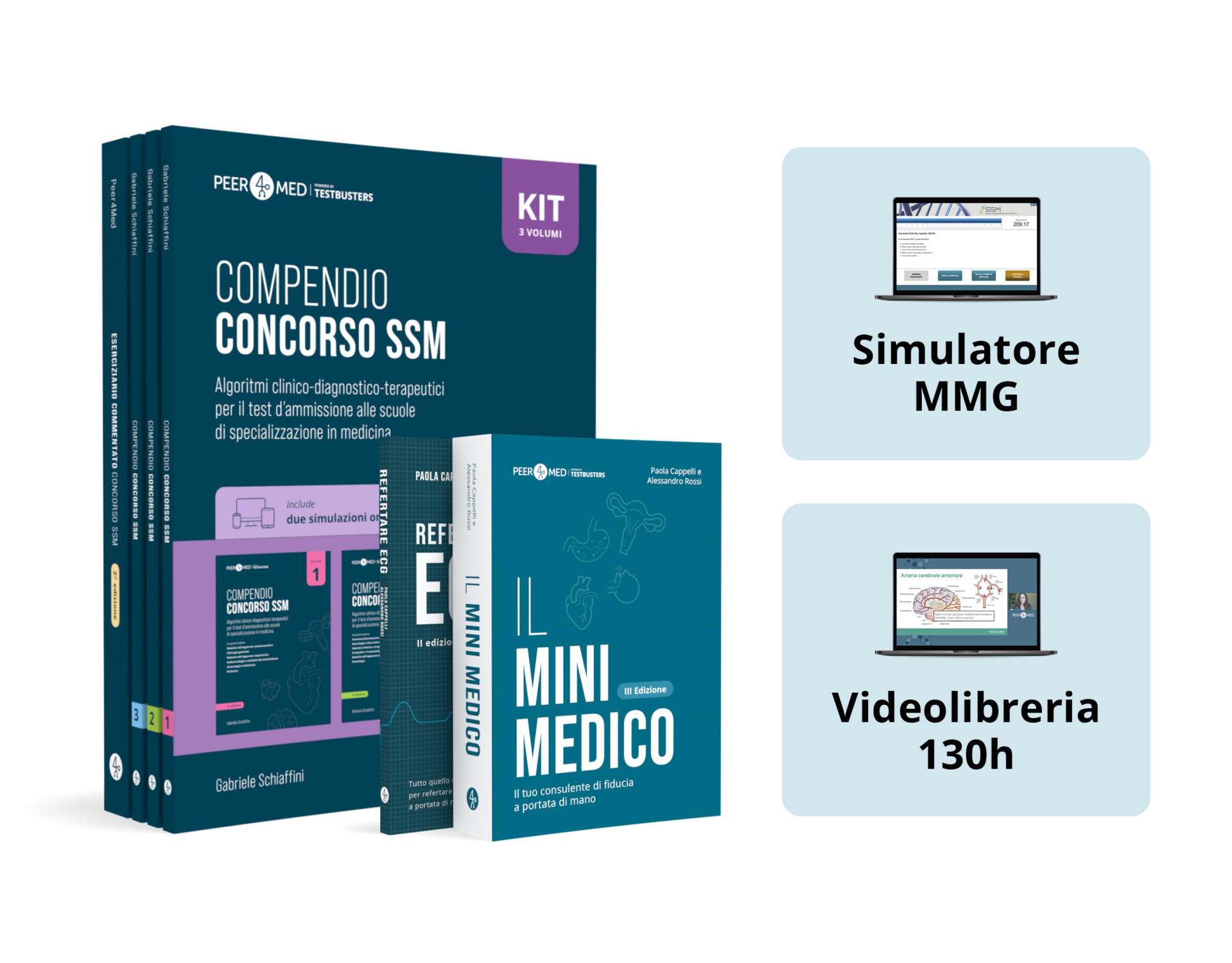Kit Premium MMG completo per il concorso Medicina Generale: compendi, simulatori, videolezioni e manuali tascabili