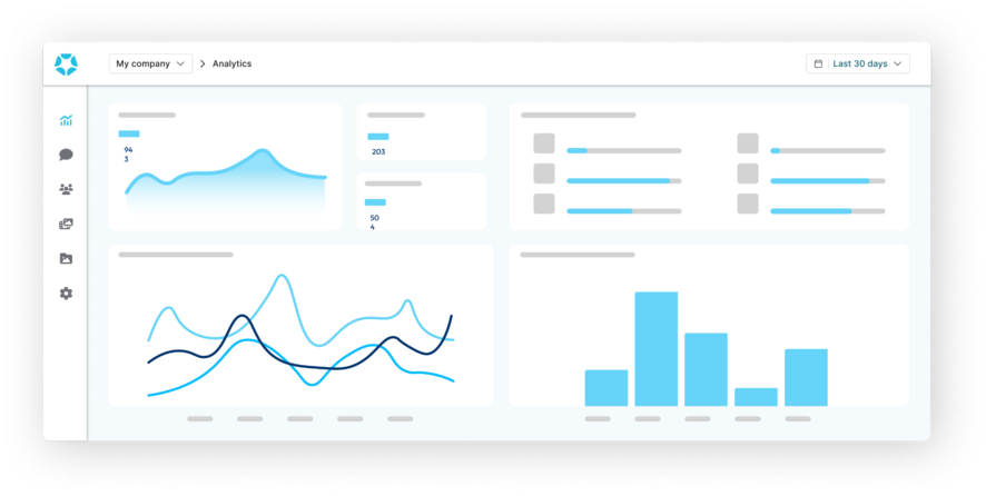 Bodyguard dashboard with analytics