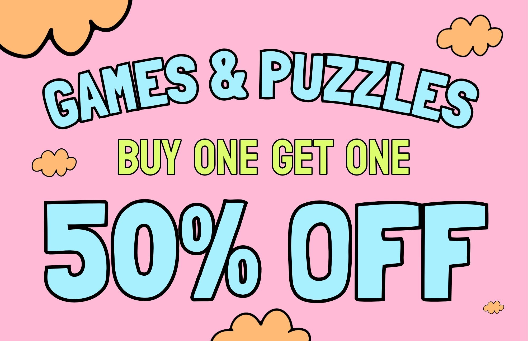 Games Puzzles BOGO 50% Off