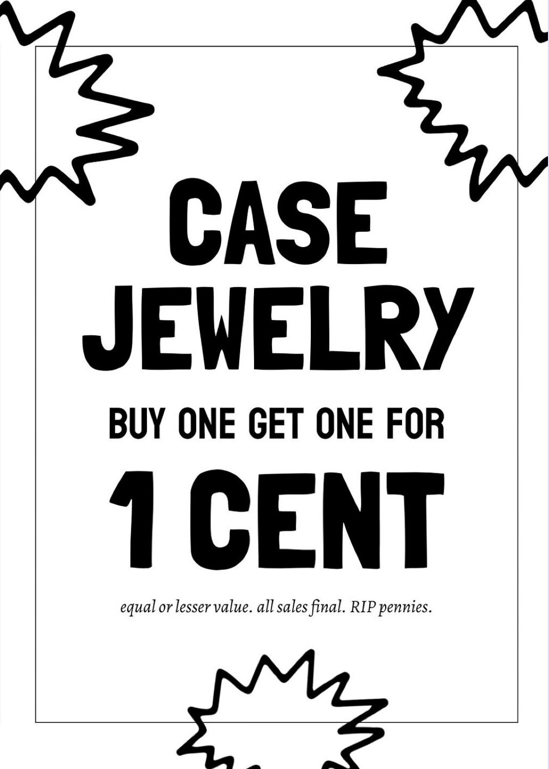 Case Jewelry Buy One Get One for 1 Cent