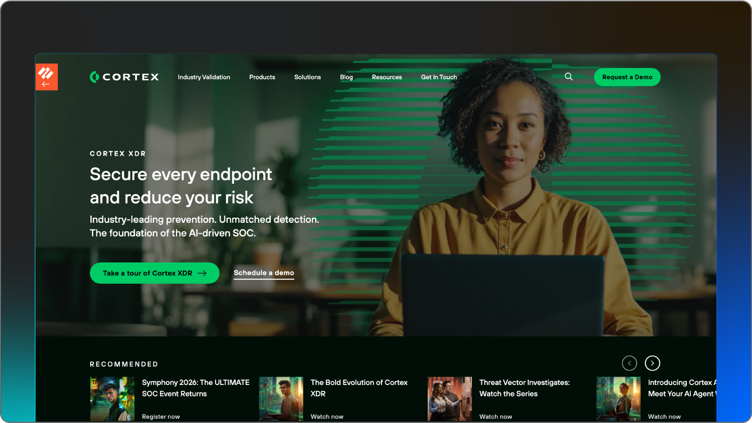 A screenshot of endpoint security software from Palo Alto.