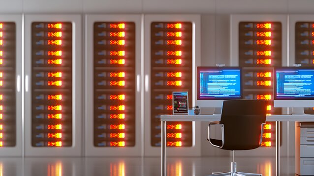 telecom room with servers