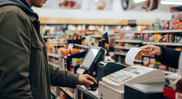 grocery store checkout line