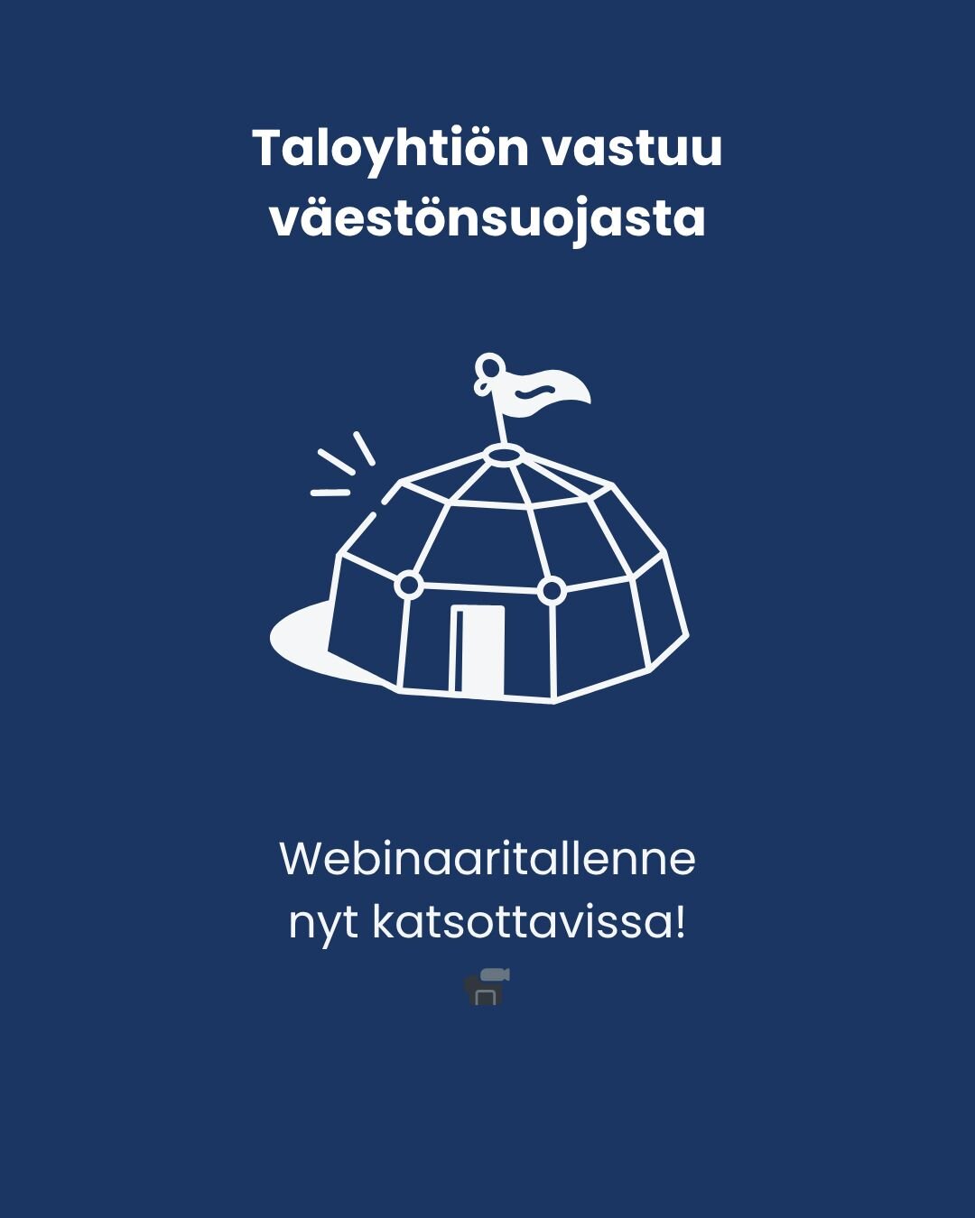 Taloyhtiön vastuu väestönsuojasta – webinaaritallenne nyt katsottavissa