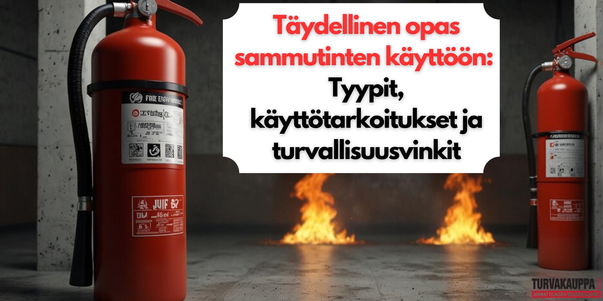 Täydellinen opas sammutinten käyttöön: Tyypit, käyttötarkoitukset ja turvallisuusvinkit