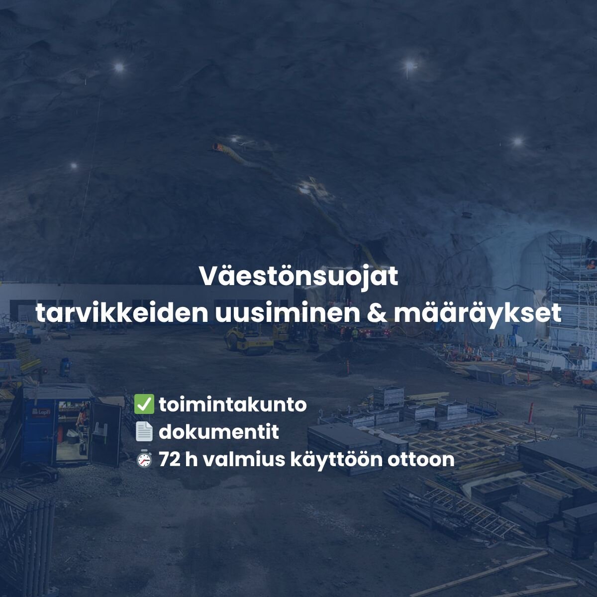 Väestönsuojatarvikkeiden uusiminen ja määräykset – toimintakunto, dokumentit ja 72 h valmius