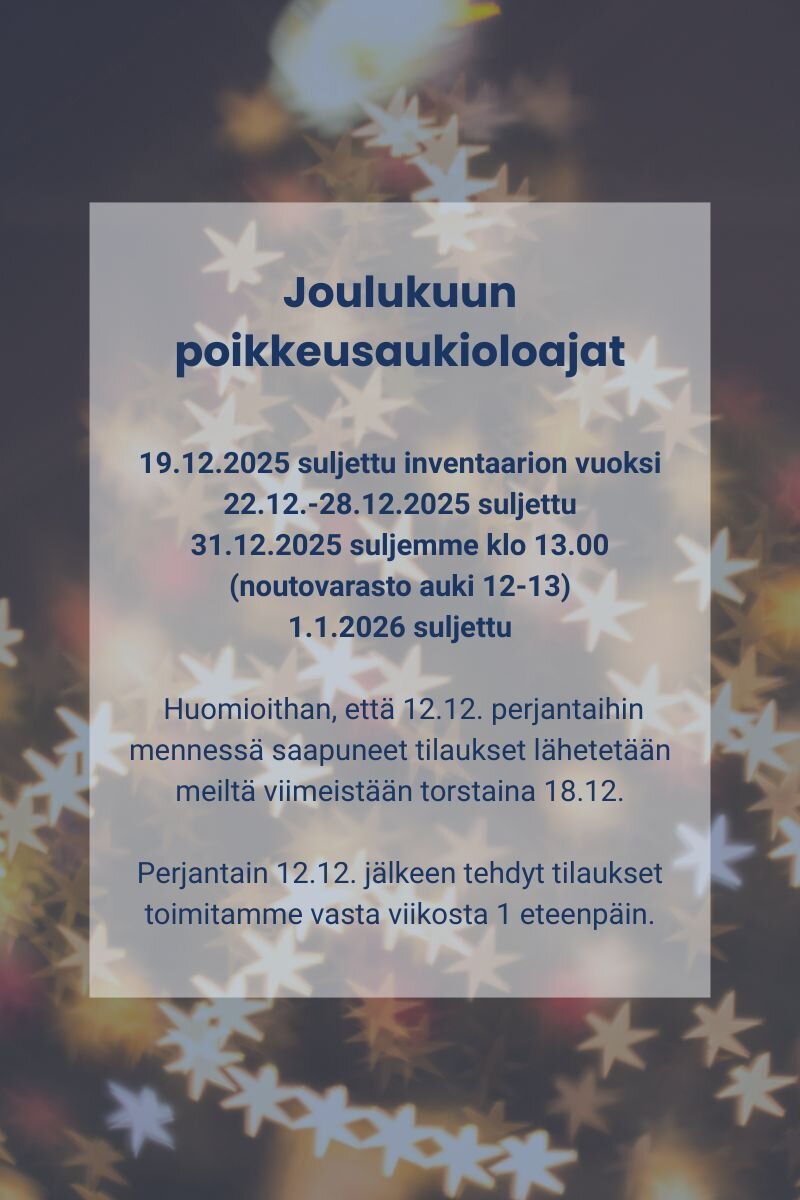 Joulukuun poikkeusaukioloajat 2025