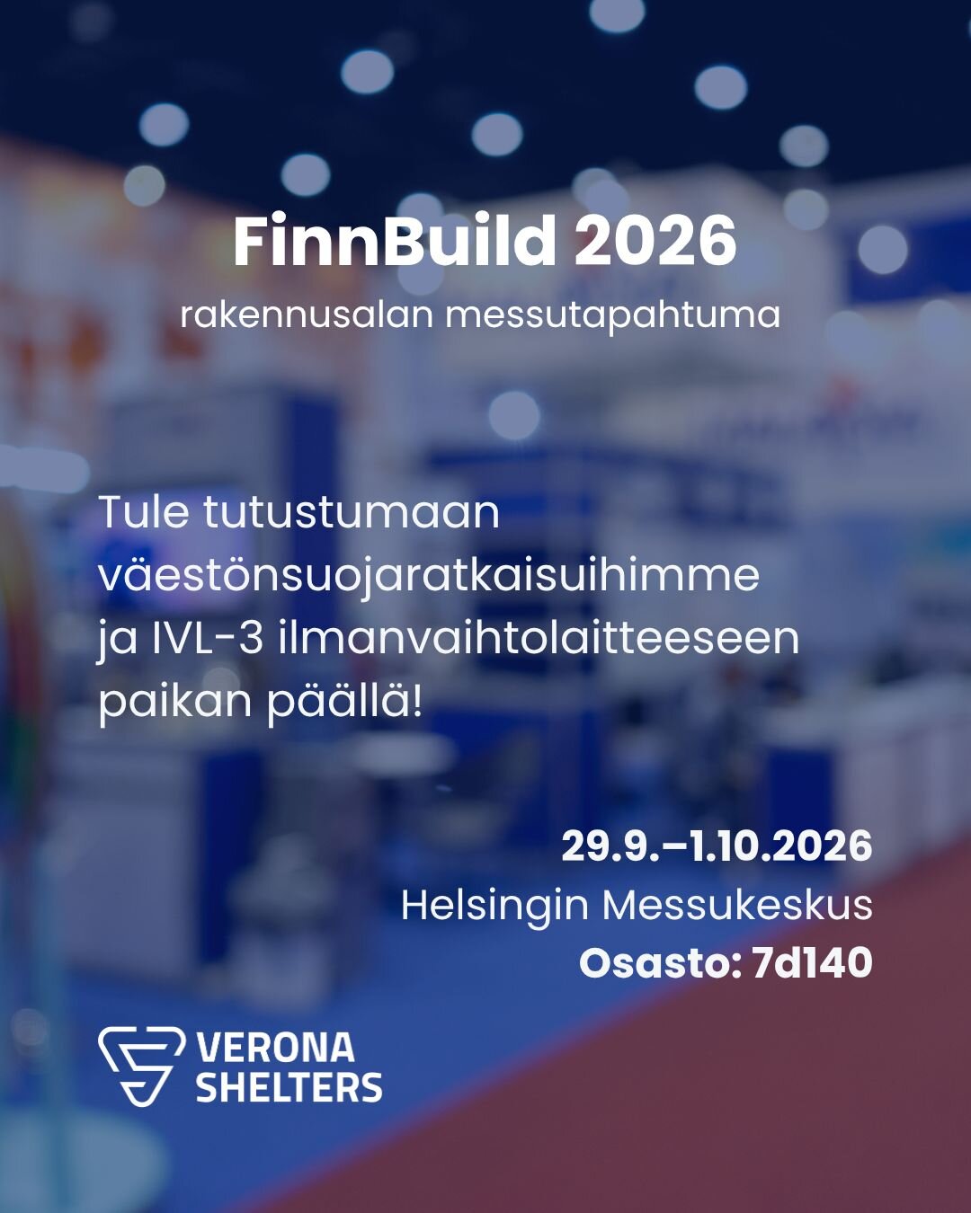 Turvakauppa on mukana FinnBuild 2026 -tapahtumassa Helsingin Messukeskuksessa. Löydät meidät osastolta 7d140