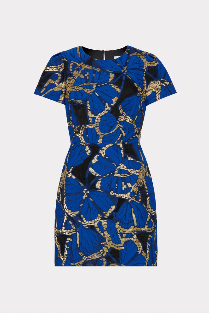 Shop the Rowen Butterfly Jacquard Dress from MILLY's Wedding Guest Dress Shop
