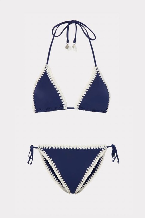 Shop the Solid Bikini Top and Bottoms from MILLY's swimwear collection