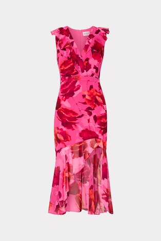 pink floral dress