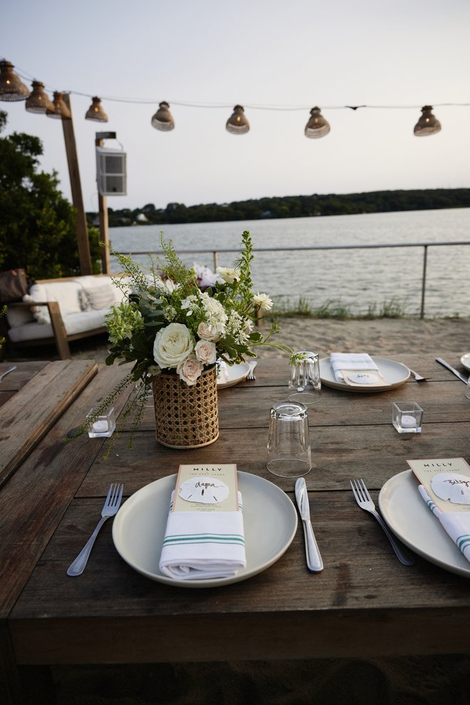 Dinner at MILLY's Summer Hamptons 2023 event