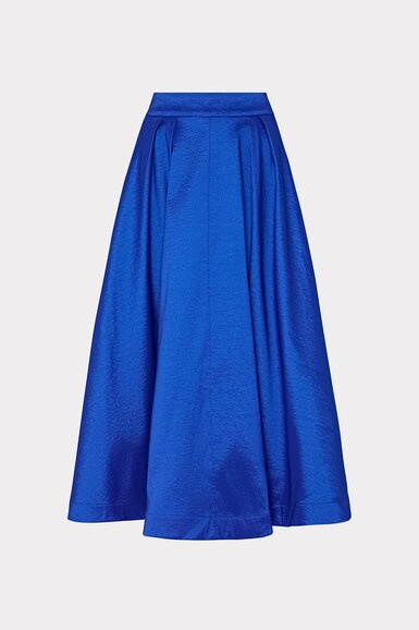 blue midi skirt