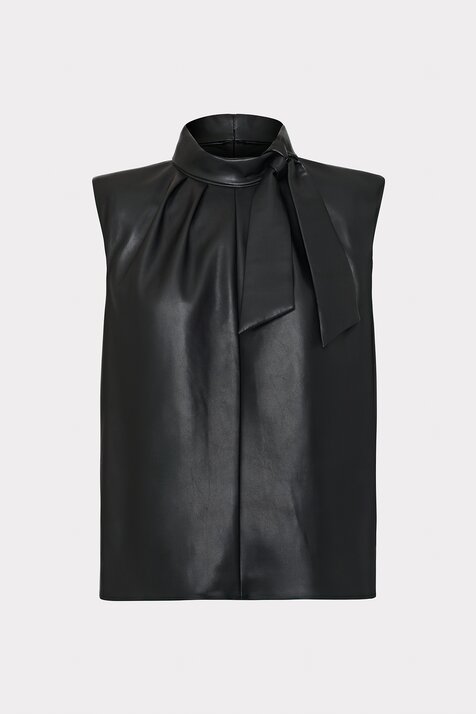 London Vegan Leather Top