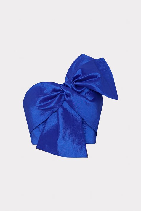 Laney Bow Taffeta Top