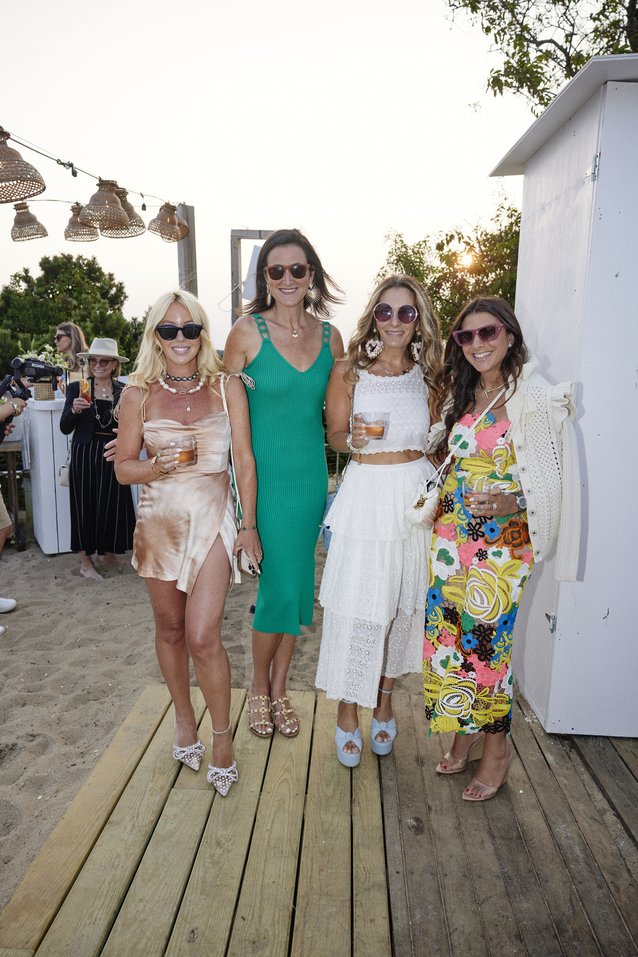 Saying cheers at MILLY's Summer Hamptons 2023 event