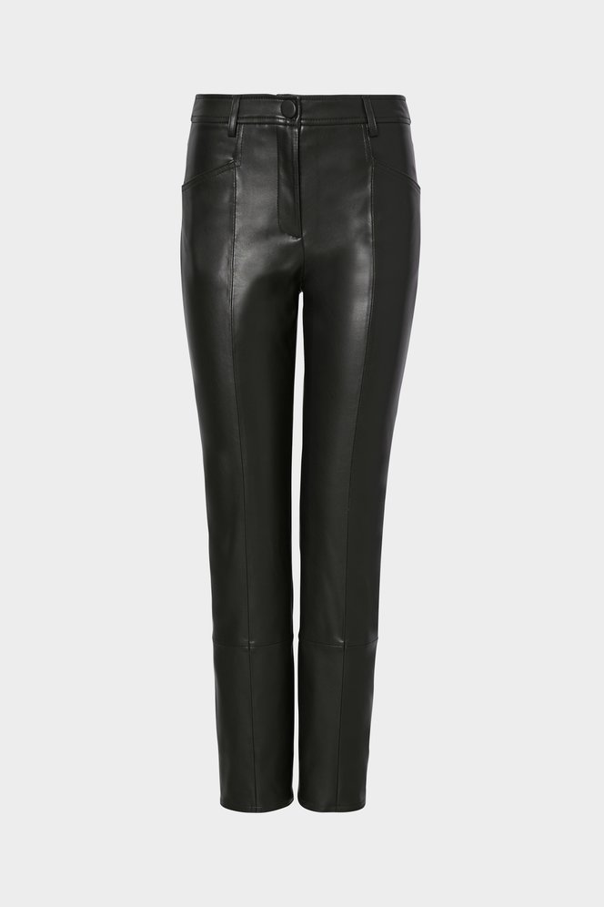 Shop the Rue Vegan Leather Pants in Black from MILLY