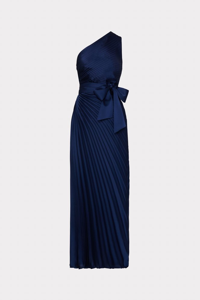 Shop the Estelle Satin Dress from MILLY's Wedding Guest Dress Shop