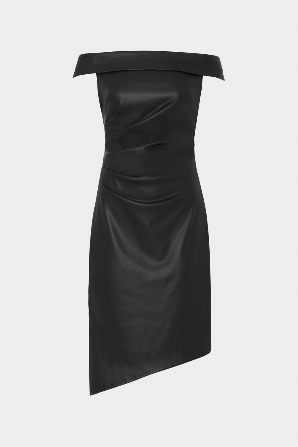 Shop the Ally Vegan Leather Dress from MILLY