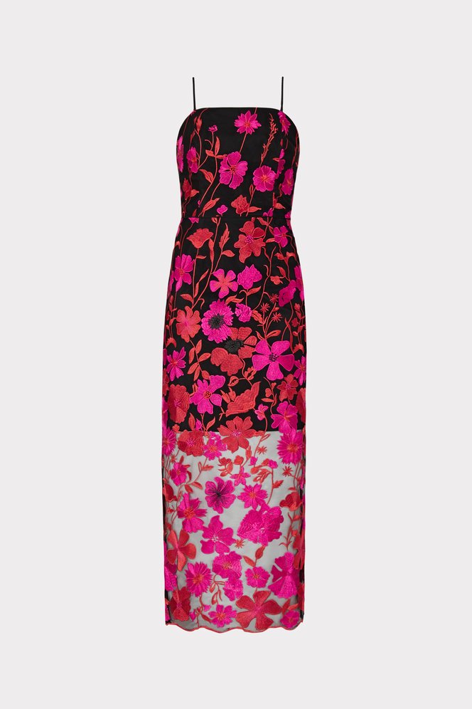 Shop the Kait Floral Embroidered Dress from MILLY's Wedding Guest Dress Shop