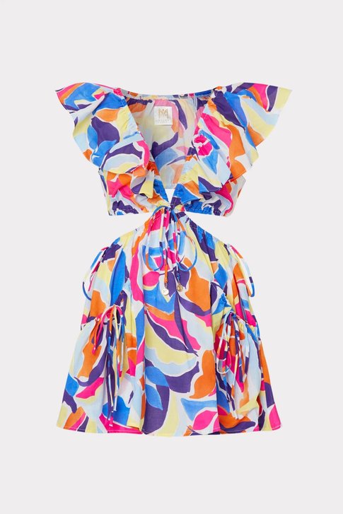 Shop the Delilah Painted Bloom Dress from MILLY's resort wear collection