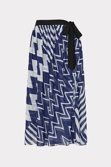 CHEVRON WRAP COVER UP SKIRT